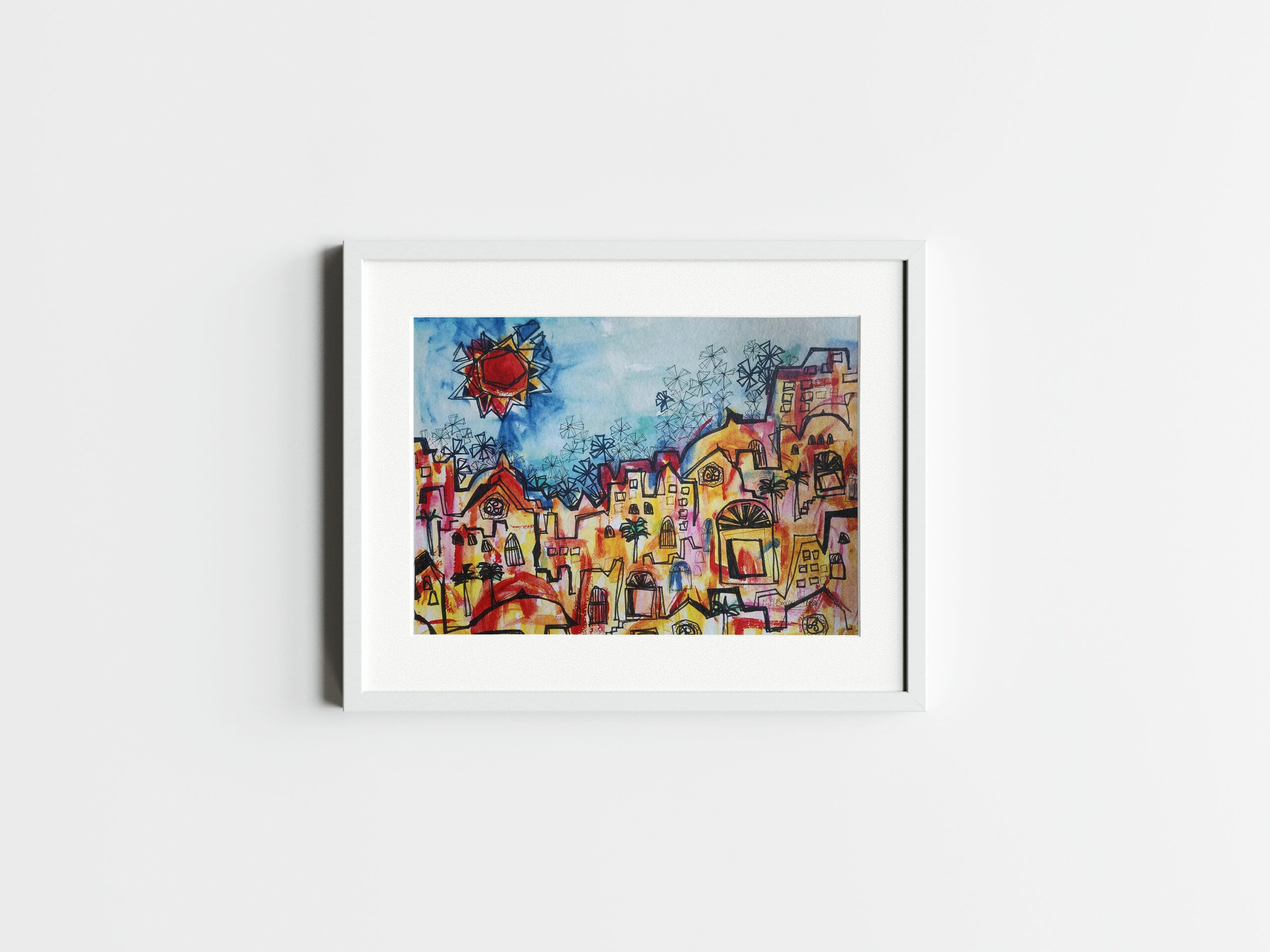 Flat Bright Landscape