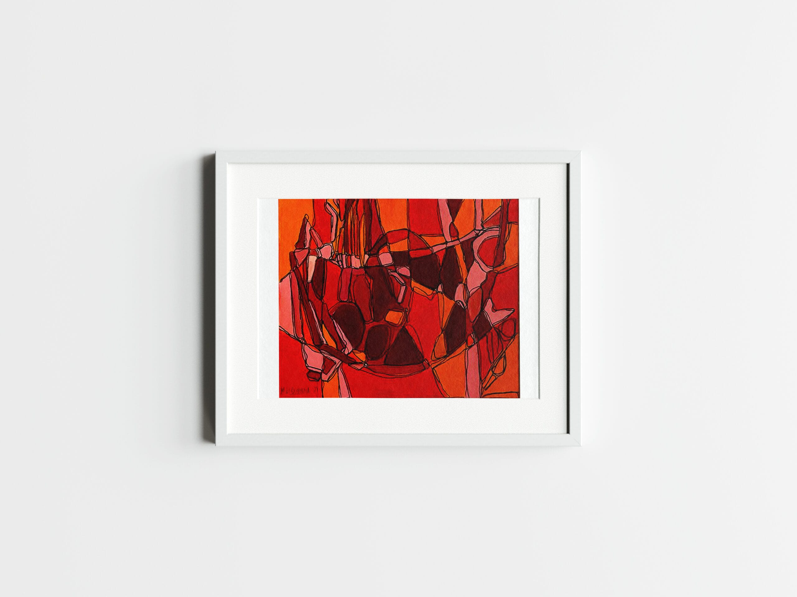 Ashraf’s Orange and Red Abstract